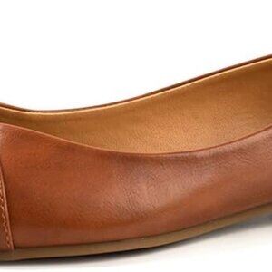 Women's Faux Leather Ballet Flats Casual Slip-On Comfort Shoes Size 9